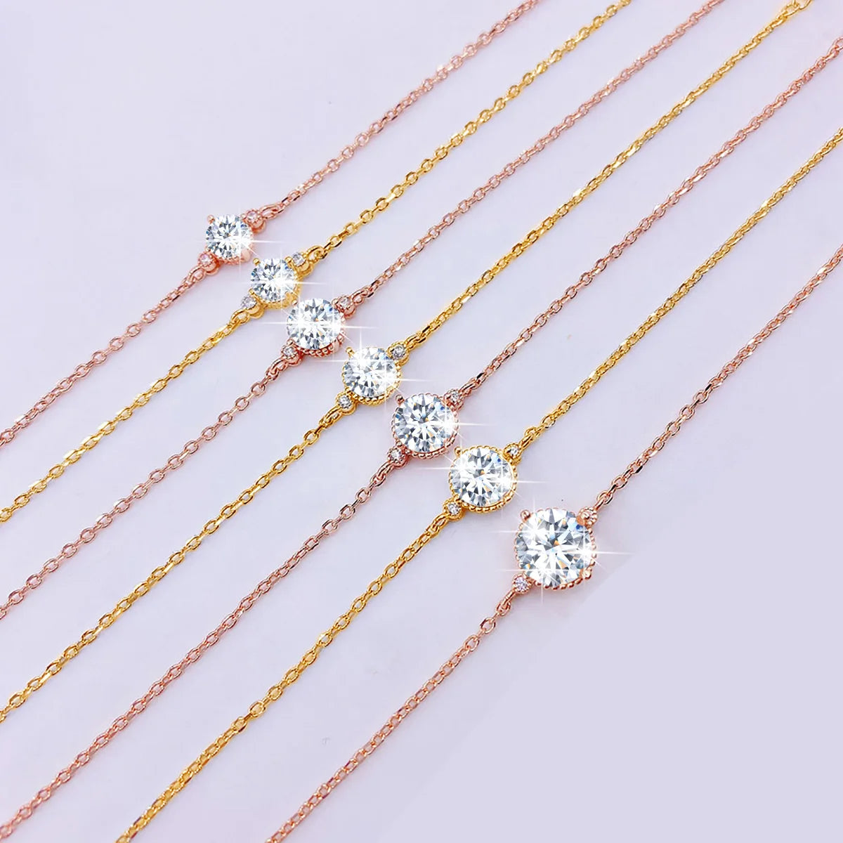 High Quality 0.5ct D Color Moissanite Bracelets 925 Sterling Silver For Woman Banquet Birthday Luxury Trend Fine Jewelry