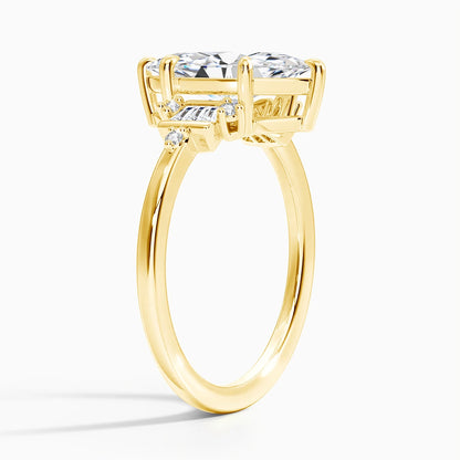 Marquise Cut 7*14mm Full Moissanite Wedding Ring for Women D VVS1 925 Silver Plated 18K Gold Luxury Sparkling Engagement Jewelry