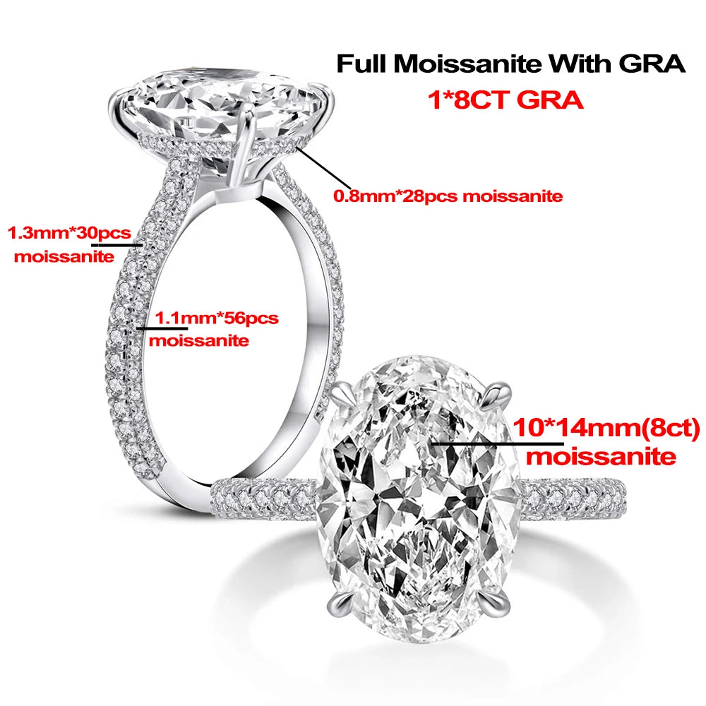 White Gold  Big Gemstone |Wedding Band