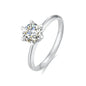 Hollow 6 Claw |14K 18K Gold | 1 ct. Lab-grown diamond Ring |  Women