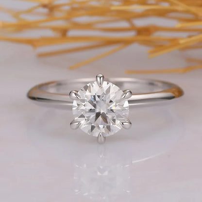 0.5-10CT Moissanite Engagement Rings for Women Men D VVS Lab Diamond S925 Silver Classic Solitaire Ring Band Jewelry With GRA