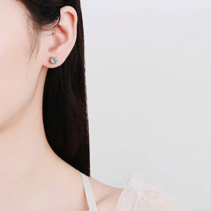 Moissanite Stud Earrings  | Gold | White Gold