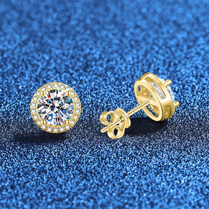 Moissanite Stud Earrings Women