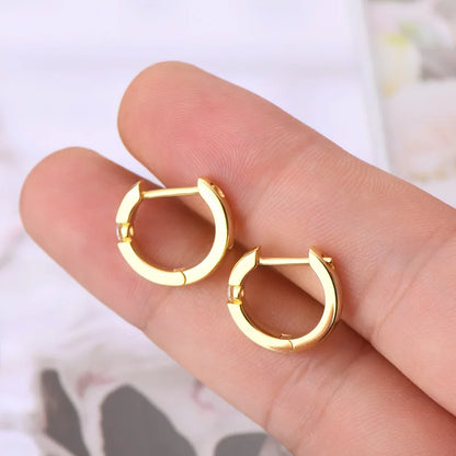 Smyoue 2.5mm 100% Real Moissanite Hoop Earrings for Women 2 Colors Trend Ear Jewelry Original S925 Sterling Silver D VVS1 GRA