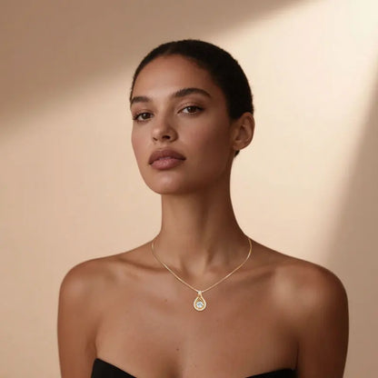 IOGOU 925 Silver Infinity Love Pendant Necklace VVS1 D Full Moissanite Necklace for Women Lab Diamond Jewelry with Certificate