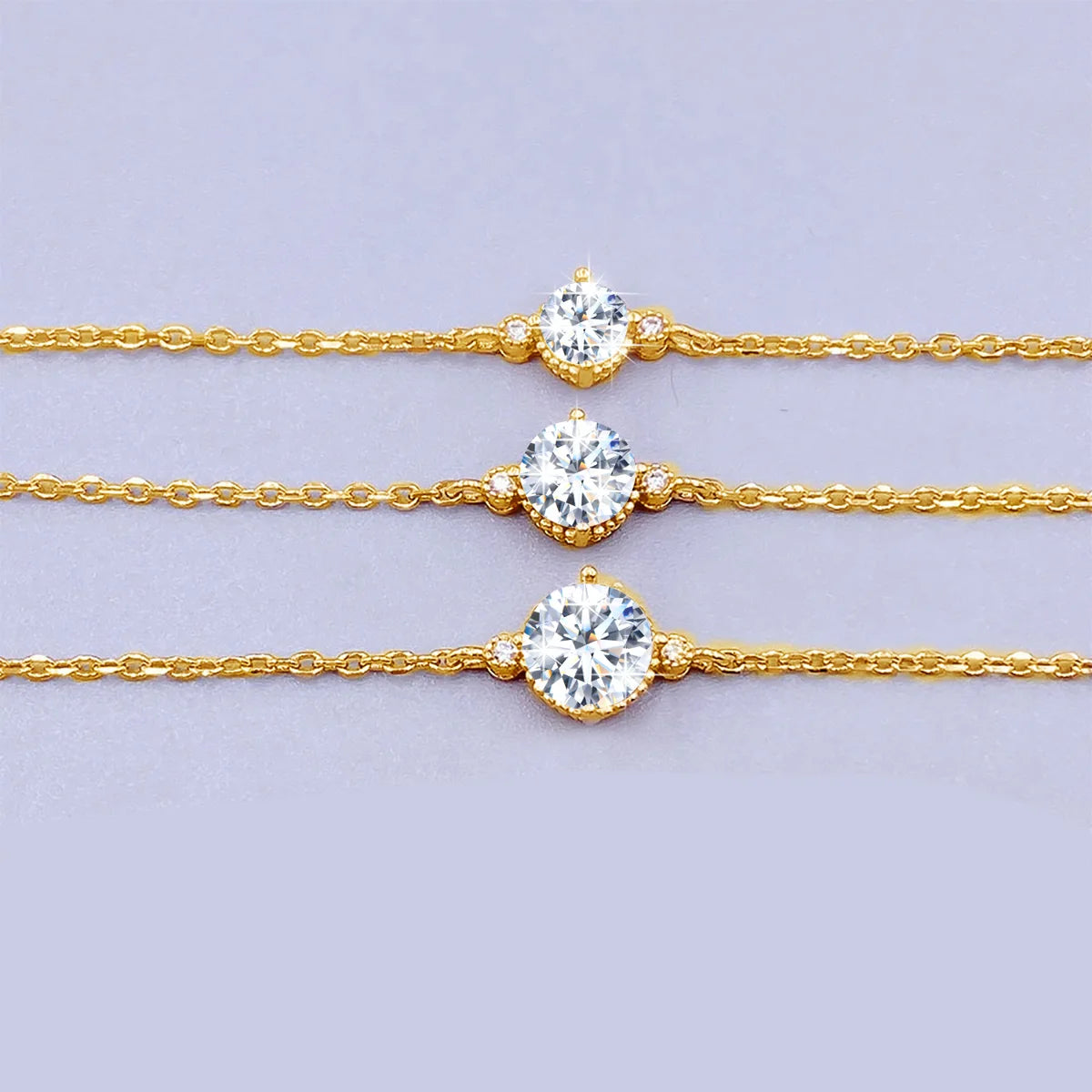 High Quality 0.5ct D Color Moissanite Bracelets 925 Sterling Silver For Woman Banquet Birthday Luxury Trend Fine Jewelry