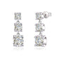 Moissanite Drop Earrings Gold