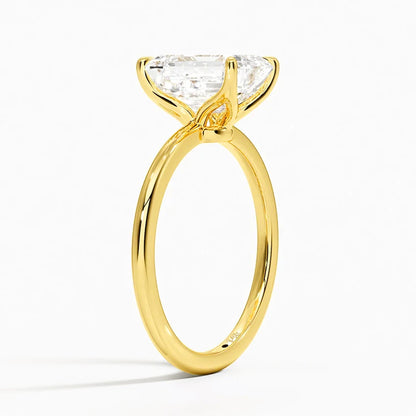 Emerald Cut | 3.0CT4K Yellow Gold Diamond Ring
