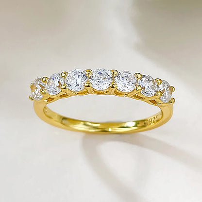 3mm D Color Moissanite Ring For Women Men Sparkling Diamond 925 Sterling Silver Plated 18K Gold Wedding Eternity Band with GRA