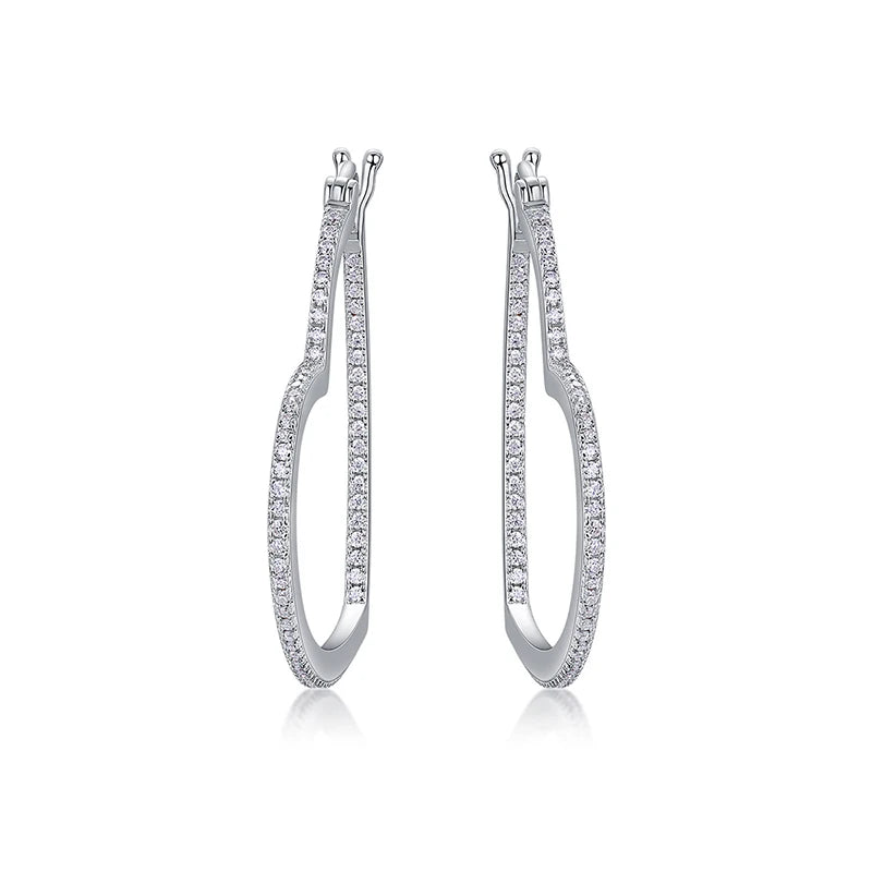 Hart Drop Stud Earrings