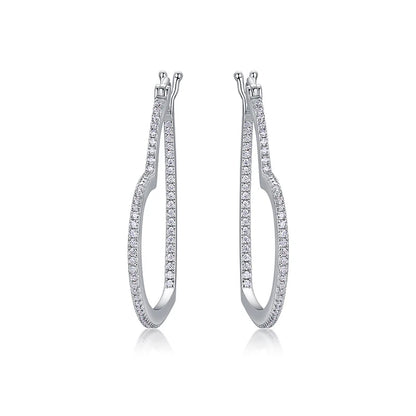 Hart Drop Stud Earrings