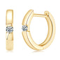 Smyoue 2.5mm 100% Real Moissanite Hoop Earrings for Women 2 Colors Trend Ear Jewelry Original S925 Sterling Silver D VVS1 GRA