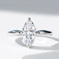 1-3CT Marquise Cut Moissanite Diamond Engagement Ring For Women S925 Sterling Silver Wedding Band Jewelry Gifts With Certificate