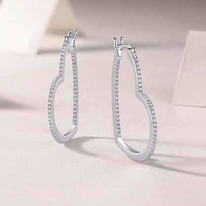 Hart Drop Stud Earrings