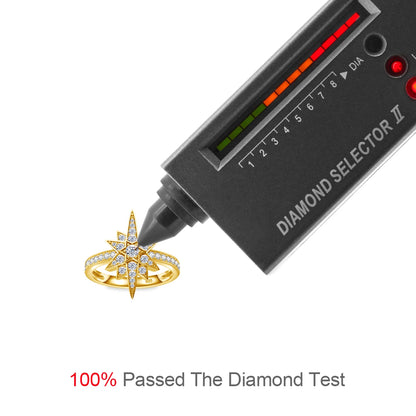 Luxury 3MM D Color VVS1 925 Sterling Silver Moissanite Ring For Woman Wedding Anniversary Trend Fine Jewelry Gift New Style 2023