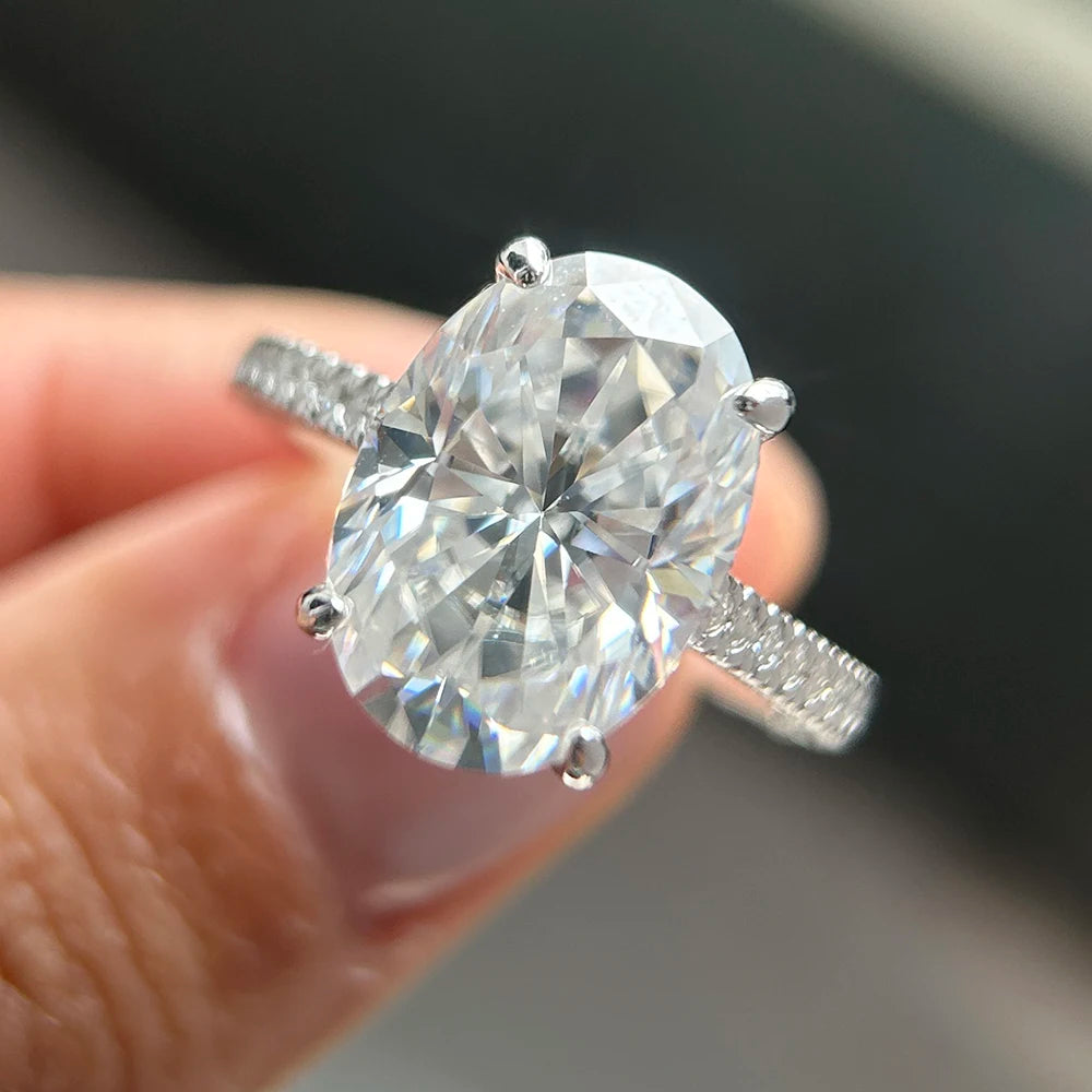 8CT Oval    Wedding Band Engagement Rings  Women