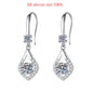 Smyoue Each 0.5CT D Color Genuine Moissanite Drop Earrings for Women Water Drop Luxury Wedding Jewelry 925 Sterling Silver GRA