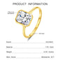 Radiant Cut 14K Gold Moissanite Ring 3CT D VVS1 for Women 100% Genuine Au585 Engagement Wedding Christmas Gifts Classsic