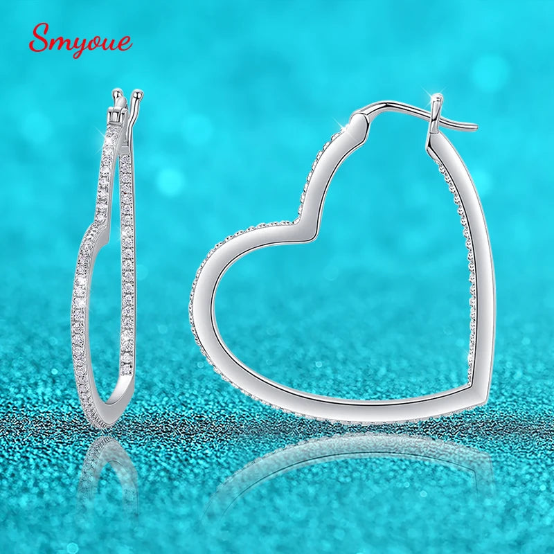 Hart Drop Stud Earrings