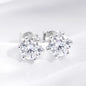 Lab Diamond Gold Stud Earrings
