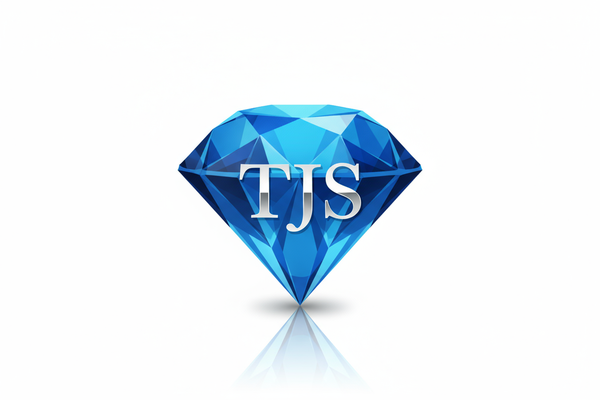 create a Lego for My Diamond Business with letters TjS |Readable  inside a blue diamond, 